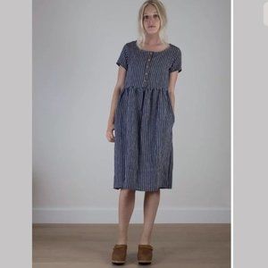 Pyne & Smith linen midi dress XS